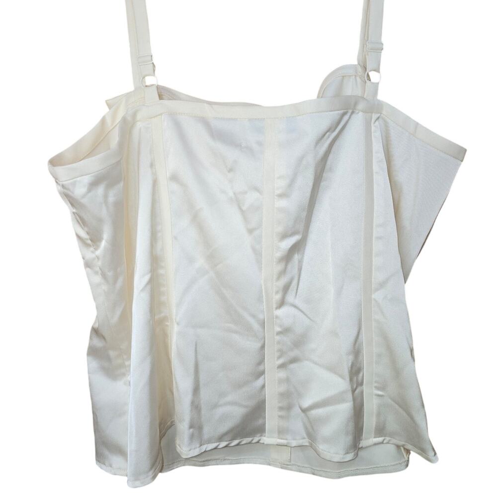 Apostrophe Cream Spaghetti Strap Blouse Size 24W Beautiful Top! NEW WITH TAGS - Picture 2 of 4